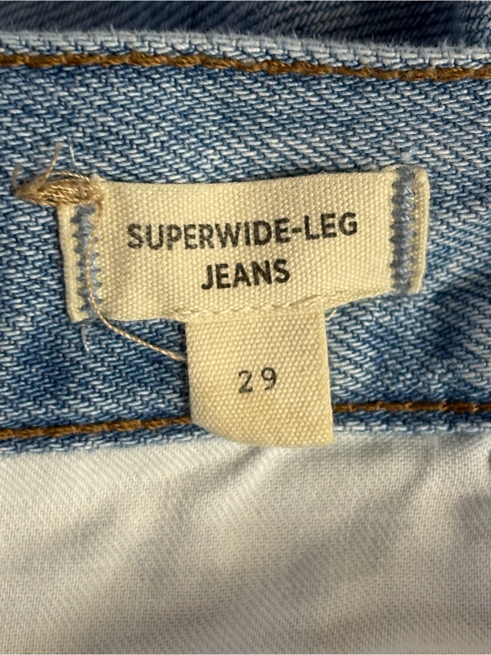 Madewell superwide legged jeans size 29 Wash: Airy Denim Edition - Picture 3 of 4
